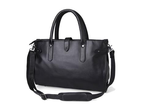 Vegan Shoes & Bags: Osaka Classic Briefcase by Tokyo Bags in Black